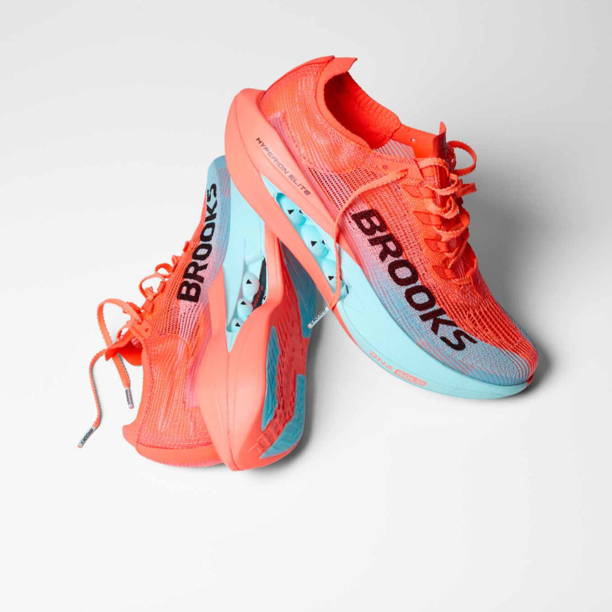 Brooks Hyperion Elite 5 Unisex Carbon Plated Running Shoes - Pink Clay / Atomizer Blue