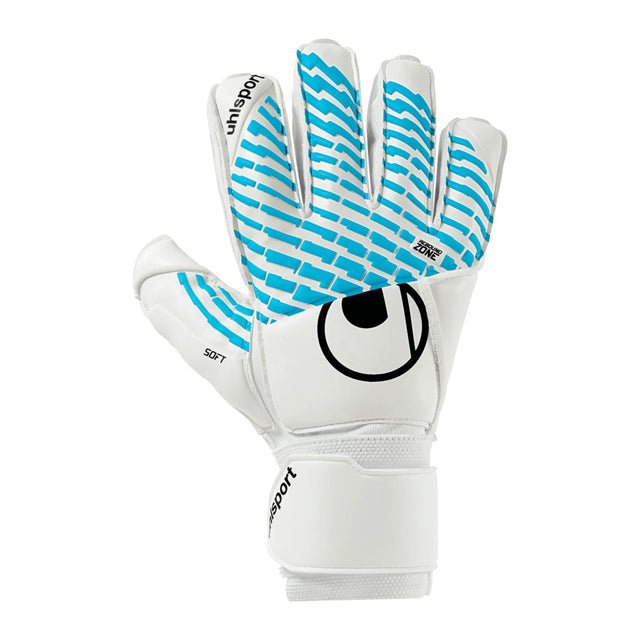 Uhlsport FM Cybertec Soft Flex Frame goalkeeper glove - White/Cyber Blue/Black