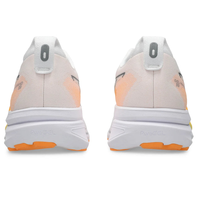 ASICS Gel-Kayano 33 Men's, White and Orange - back view