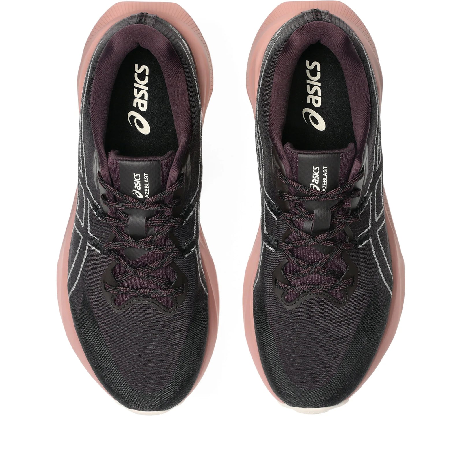 ASICS BlazeBlast chaussures de course route et sentier pour femme - Aubergine foncé / Rose poudré