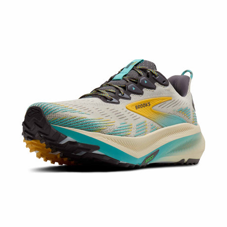 Brooks Ghost Trail Men's Trail Running Shoes - Bleached Sand / Rabbit / Bluefish