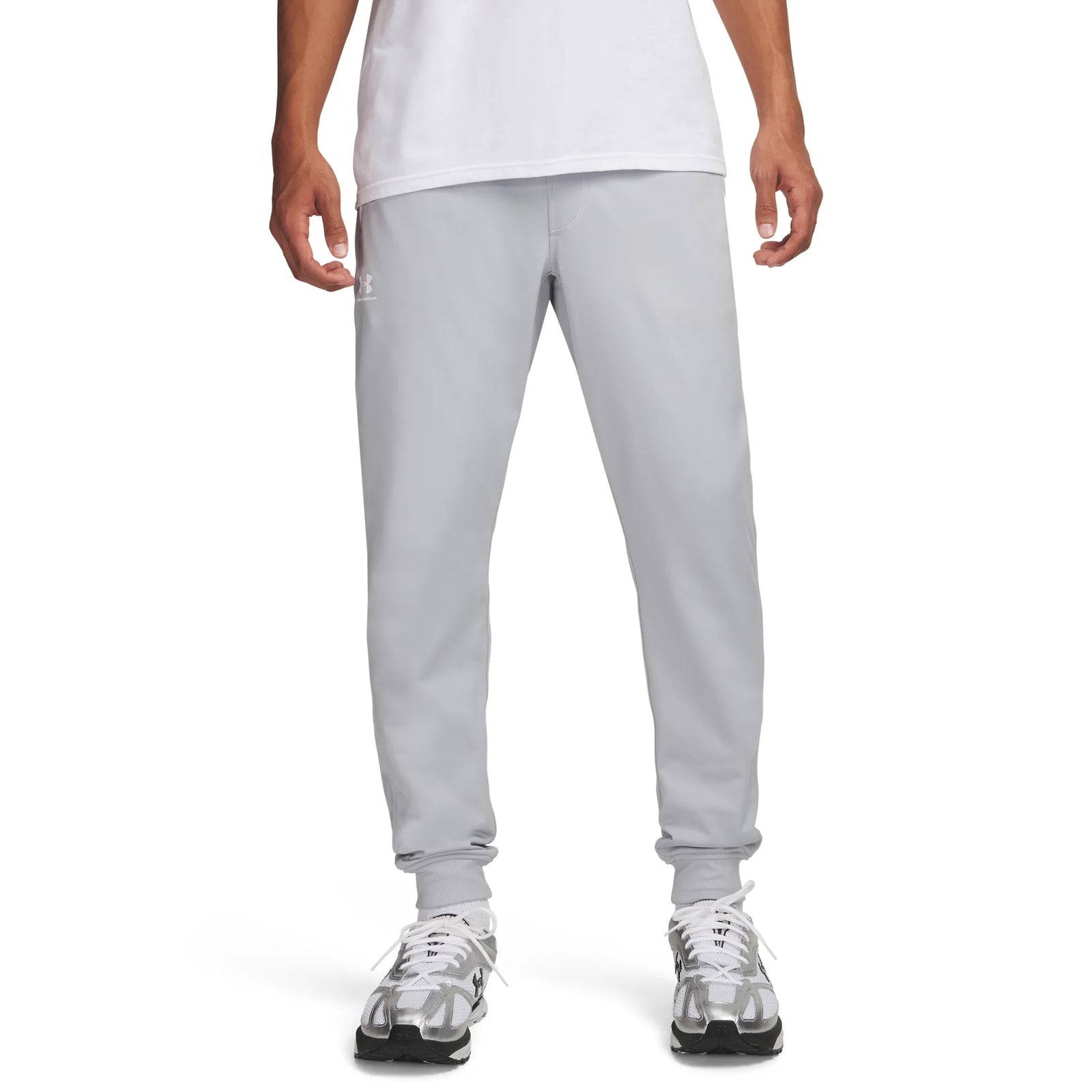 UA Sportstyle pantalon de jogging pour homme Mod Gray / Blanc - détail