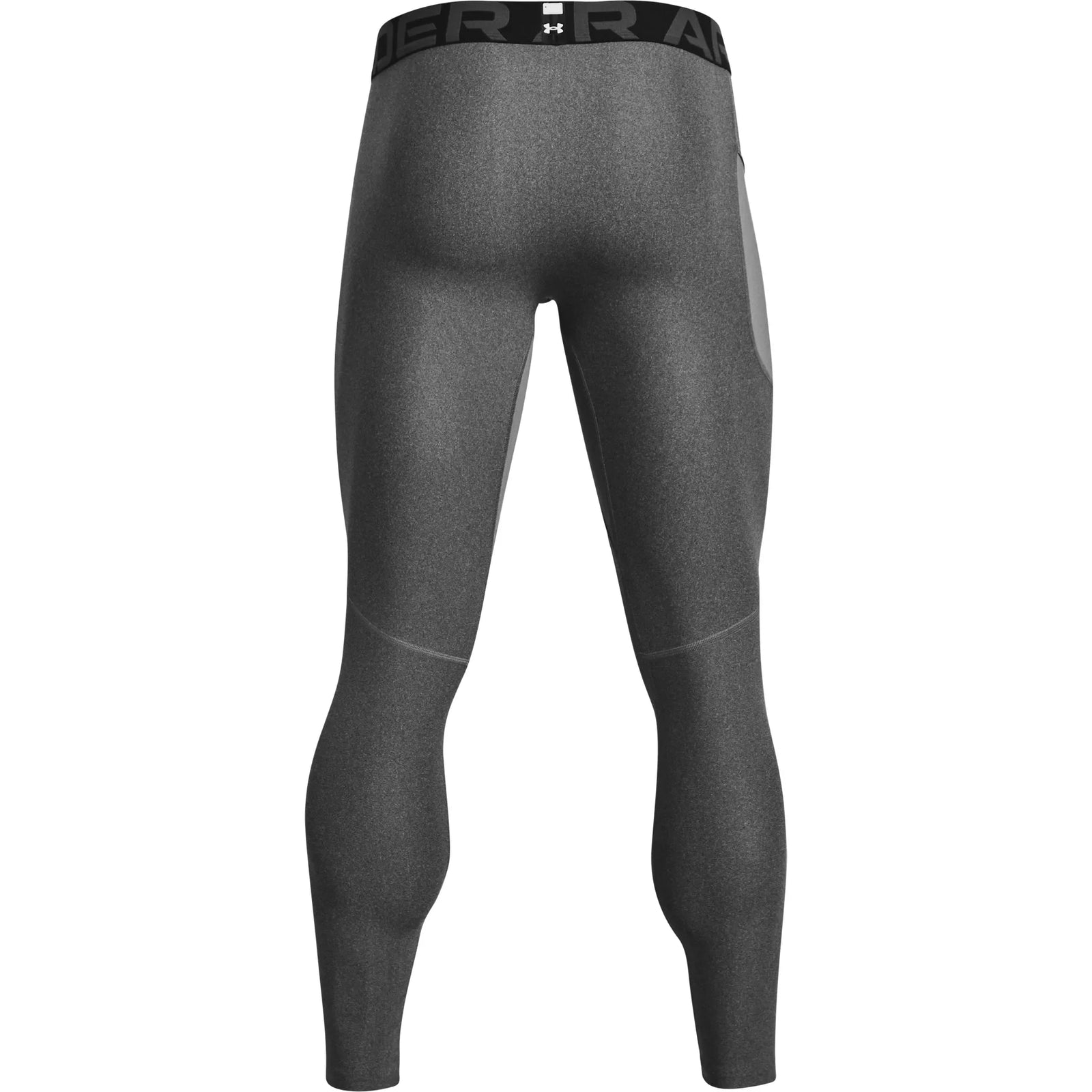 UA HeatGear Armour men's compression leggings Carbon Heather / Black - back