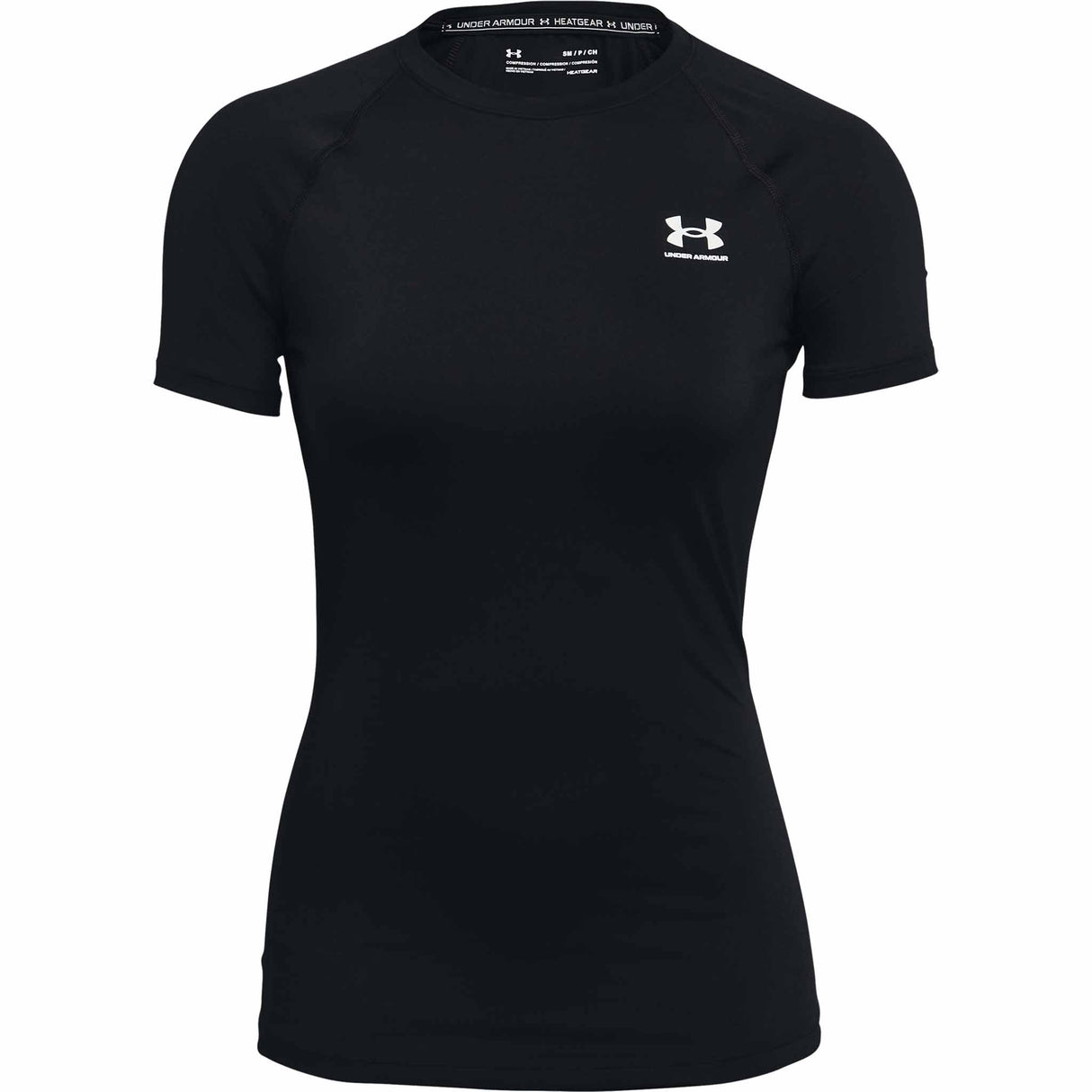 Under Armour HeatGear Compression Short Sleeve T-Shirt for Women - Black