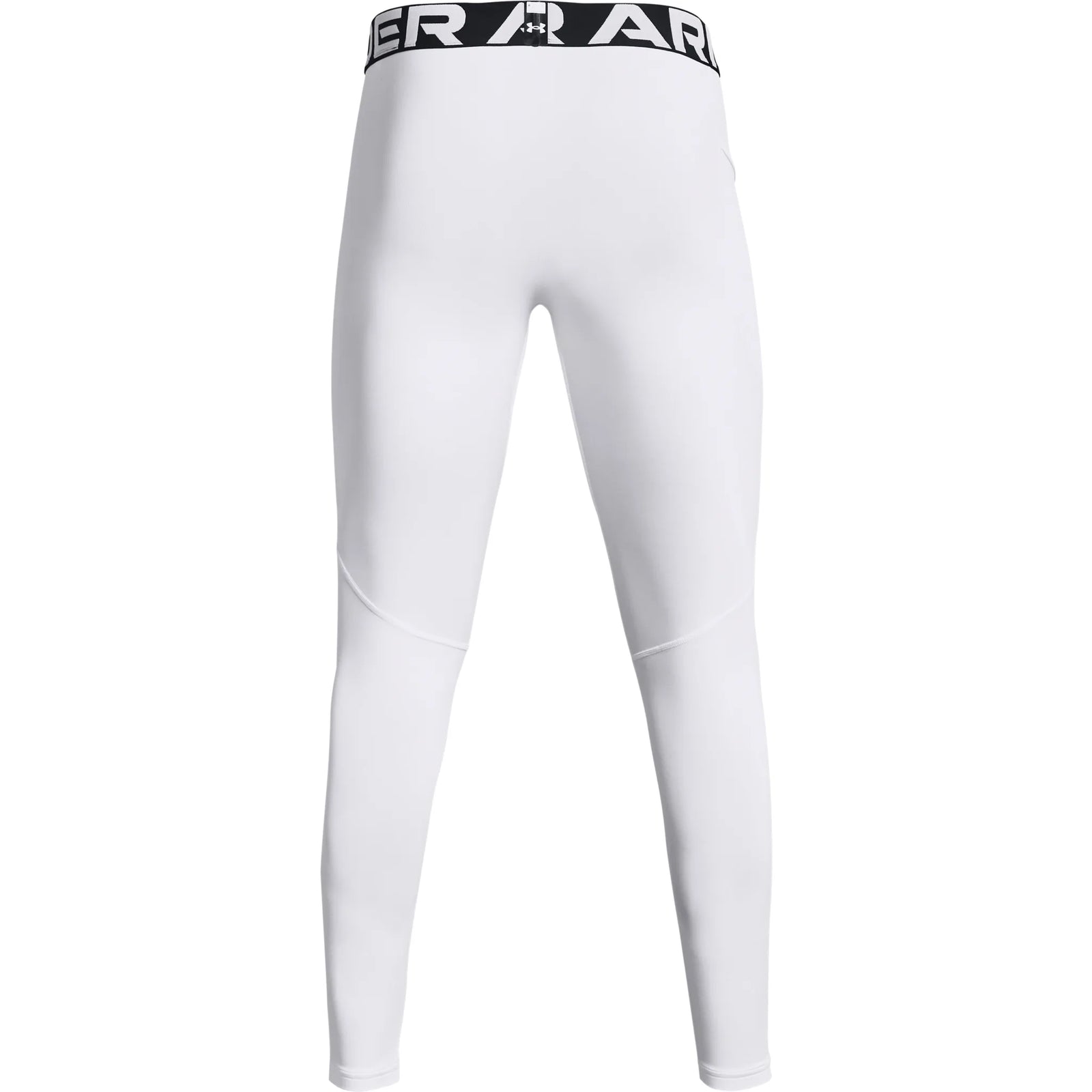 UA ColdGear men's compression leggings White / Black - back