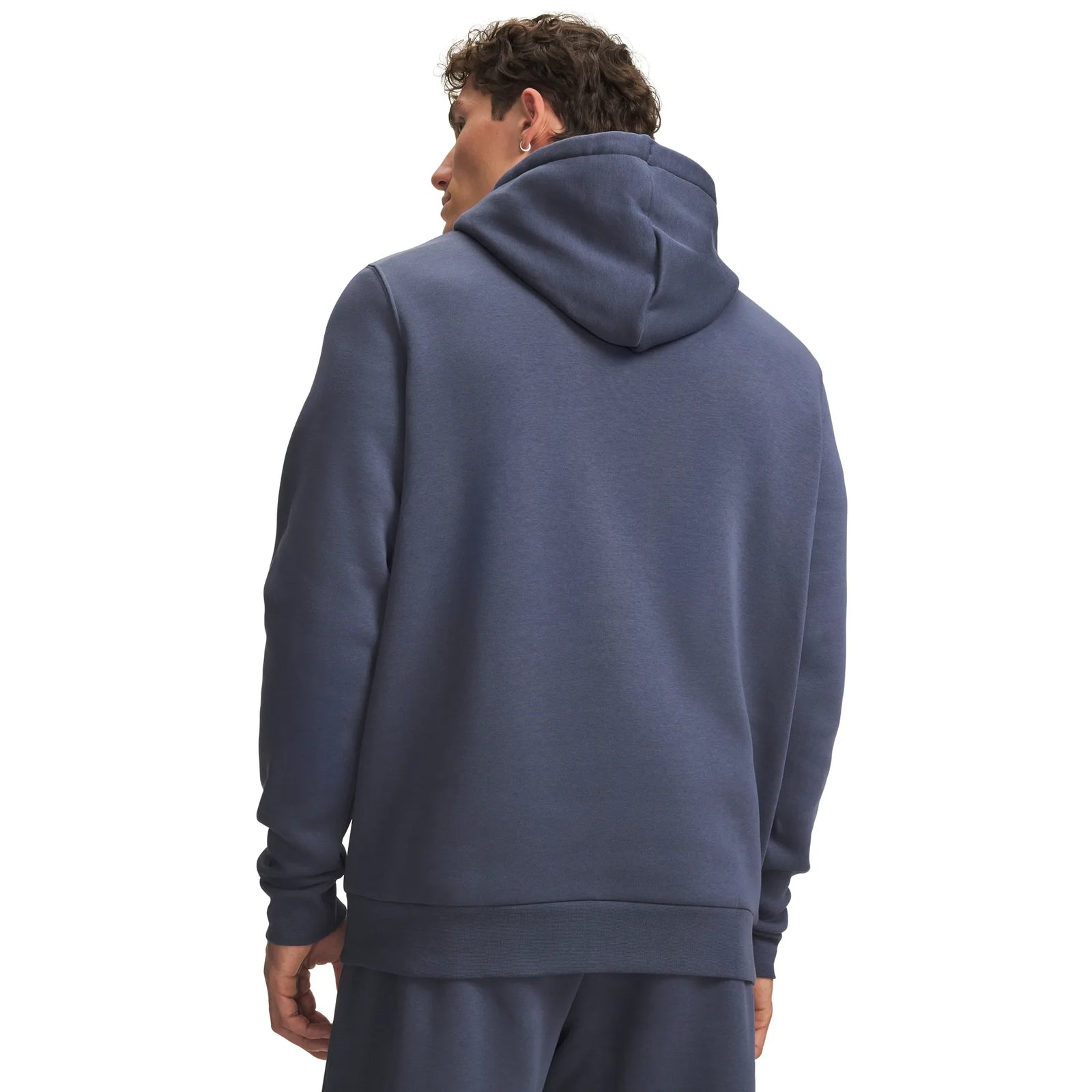 UA Icon Fleece men's hoodie Downpour Gray - back