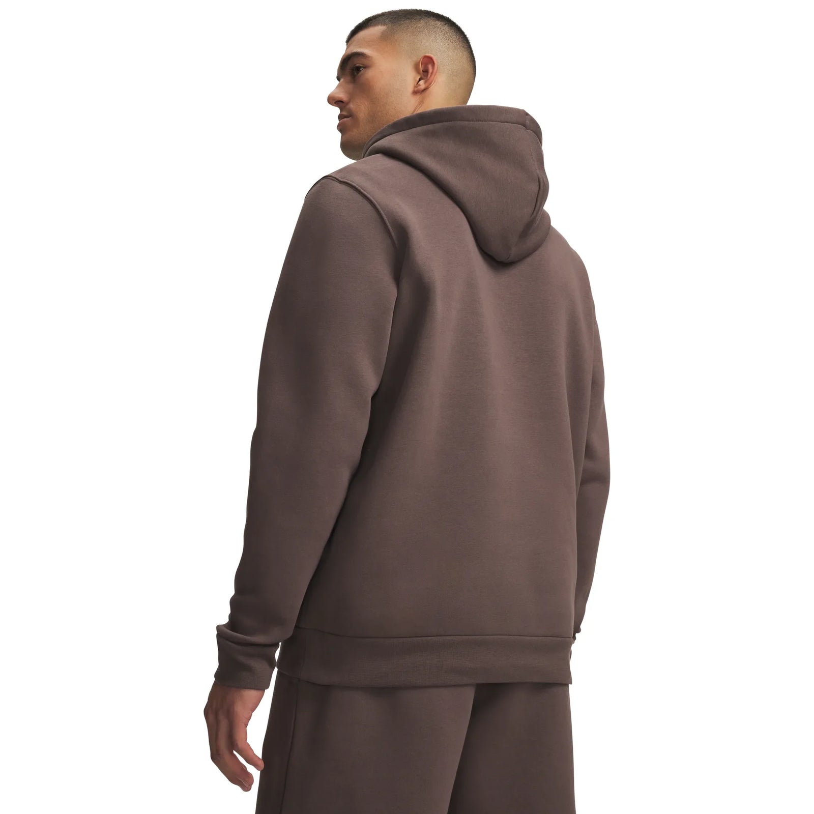 UA Icon Fleece men's hoodie Peppercorn - back