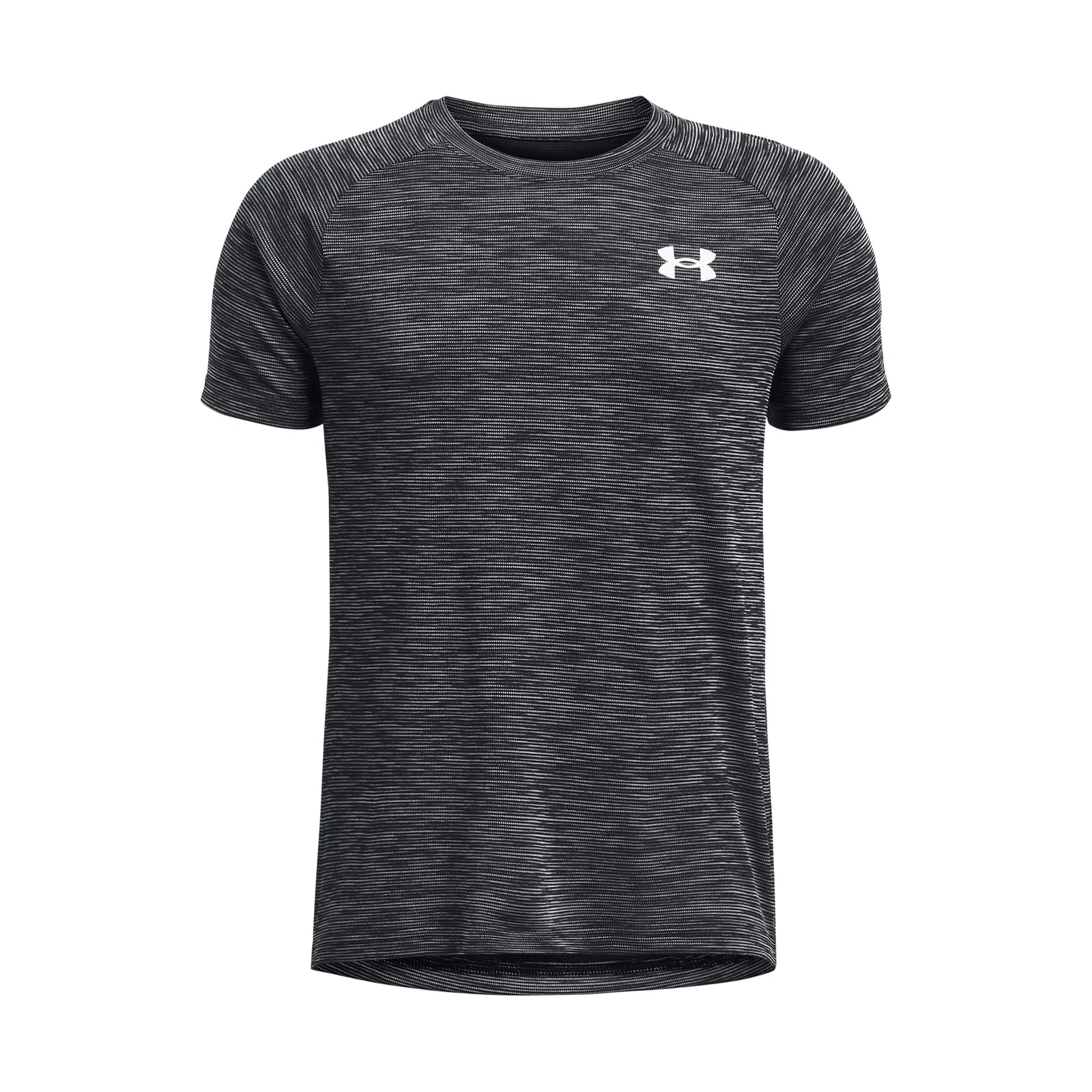 UA Tech Textured t-shirt à manches courtes junior Noir / Blanc