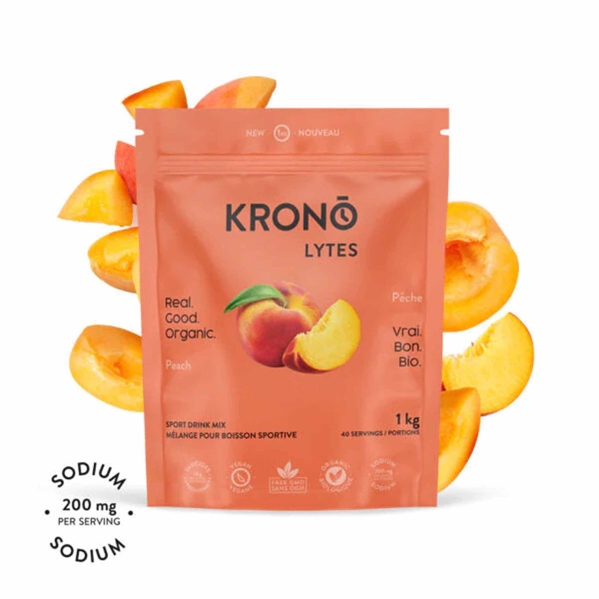Krono Nutrition Electrolytes Peach - 1 kg