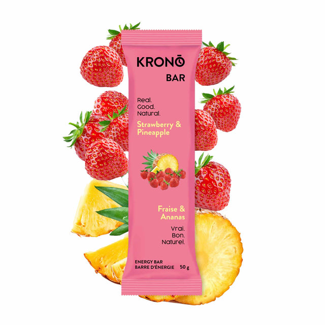 Krono Nutrition Strawberry Pineapple Energy Bars