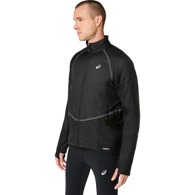 Veste de course à pied d'hiver ASICS Road Winter noir pour homme
