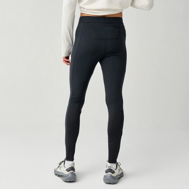 Brooks Momentum Thermal running tight for men – Black (back view)