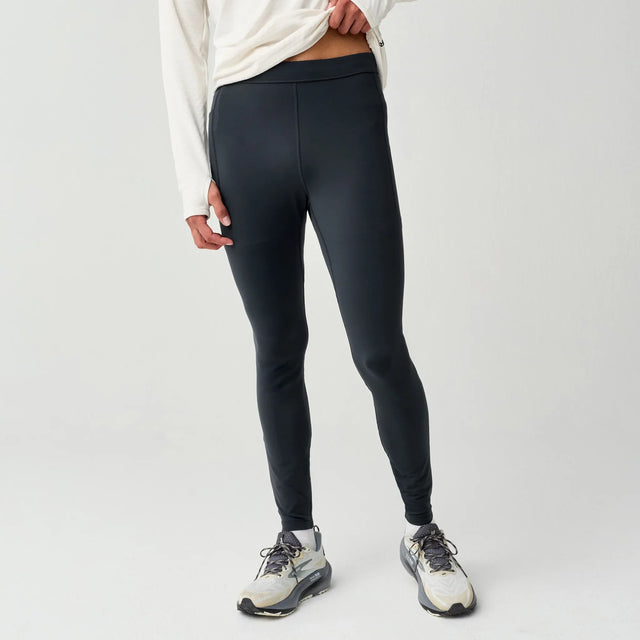 Brooks Momentum Thermal running tight for men – Black (front view)