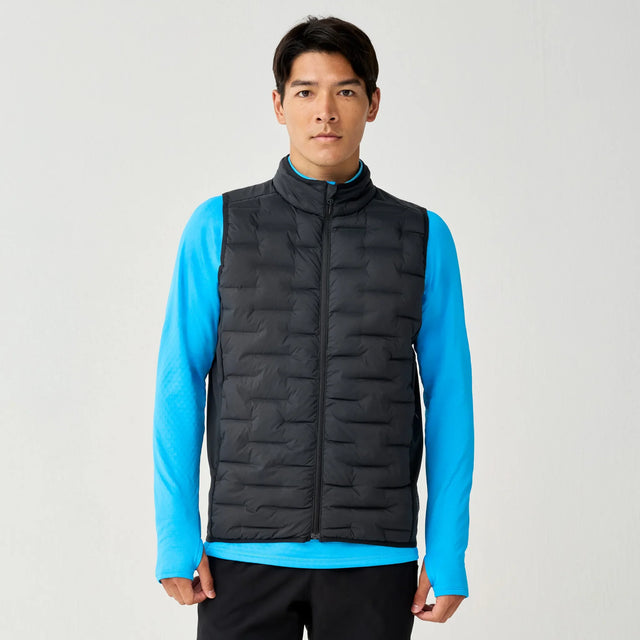 Brooks Momentum Thermal veste sans manches de course à pied pour homme – Noir (vue avant)