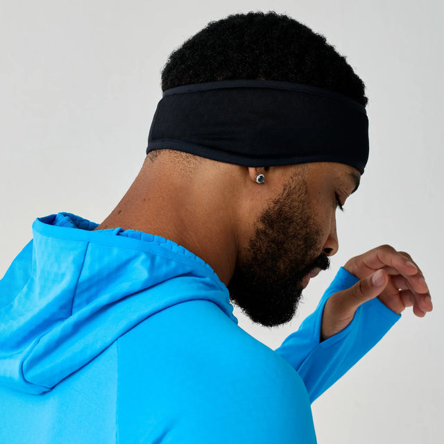 Brooks Momentum Thermal bandeau de course à pied – Noir (vue arrière)