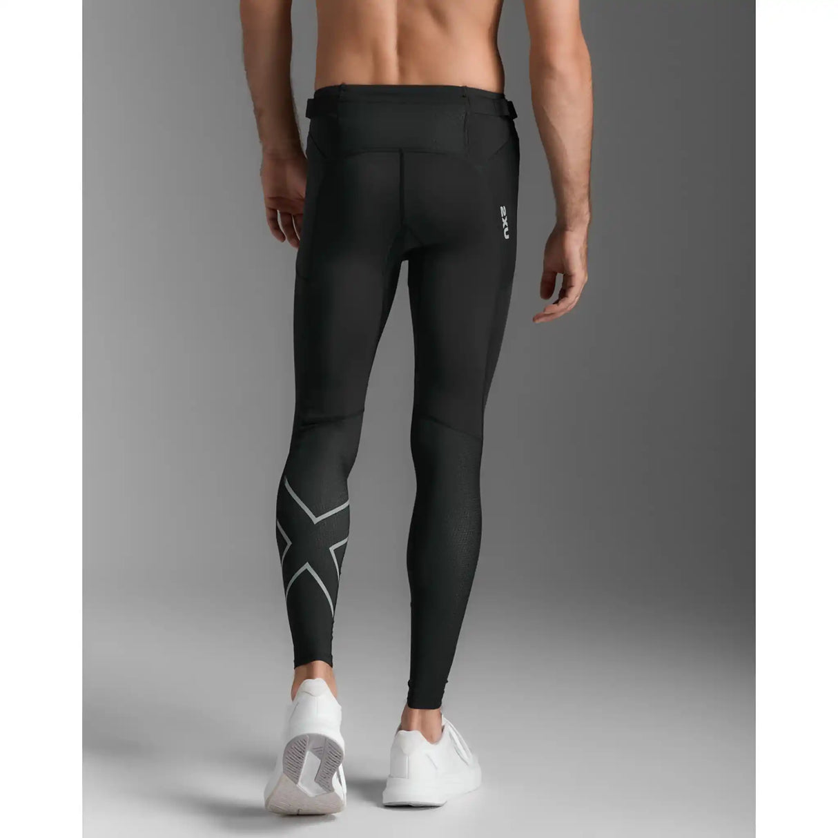 2XU Aero Mesh collants de coure homme - Noir / Argent réfléchissant