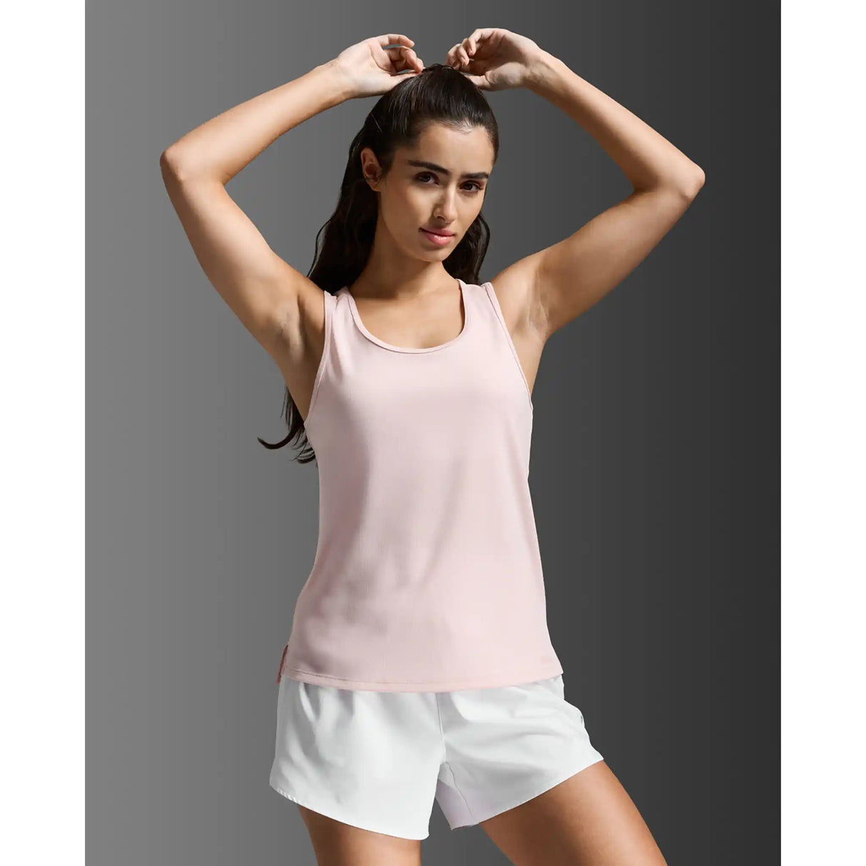 2XU Aero camisole de course à pied femme - Pink Frost / Pink Frost Reflective