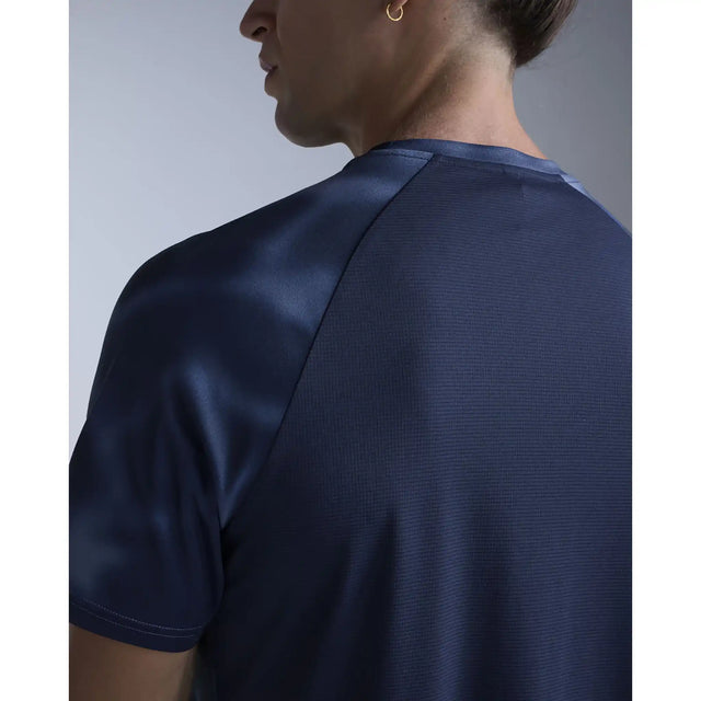 2XU Aero t-shirt de course à pied pour homme- Midnight Marble / Silver Reflective