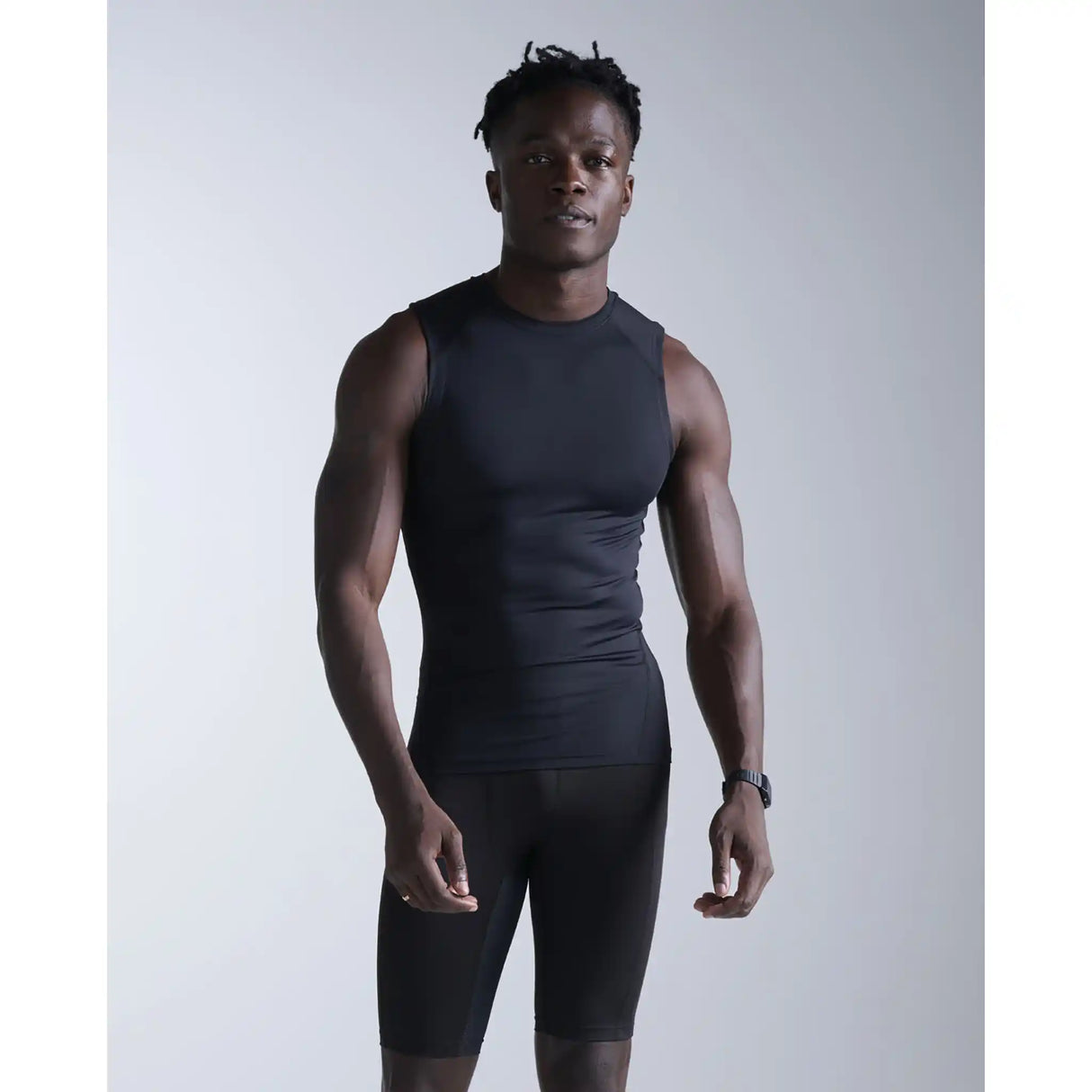 2XU Core camisole de compression pour homme - Noir / Argent