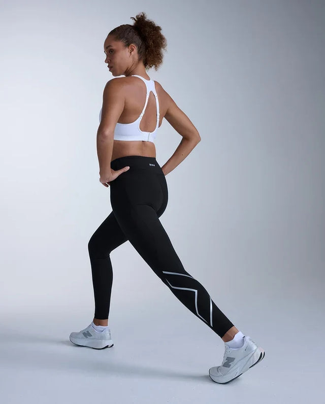 2XU Core Hi-Rise high-waisted compression tights for women - Black / Silver