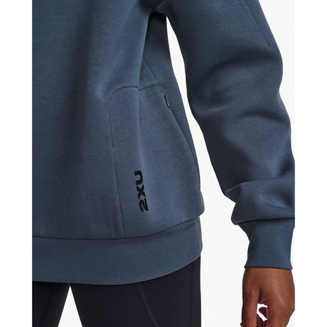 2XU Form chandail demi-zip sport pour femme - turbulence / noir details