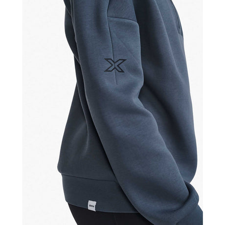2XU Form chandail demi-zip sport pour femme - turbulence / noir manche