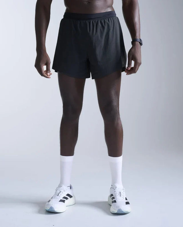 2XU Light Speed Stash short de course 5 pouces pour homme - Noir / Noir réfléchissant