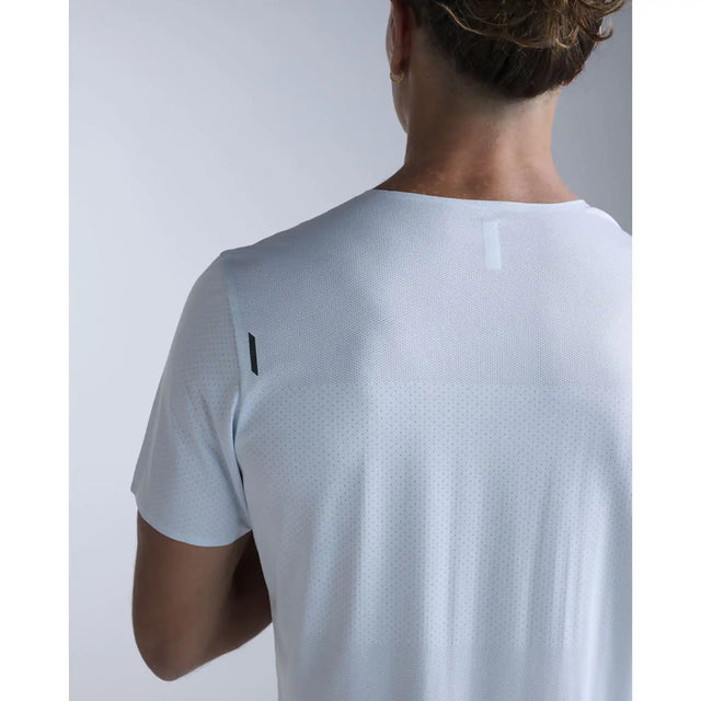 2XU T-shirt de course Light Speed Tech homme - Moonstone / Black Reflective