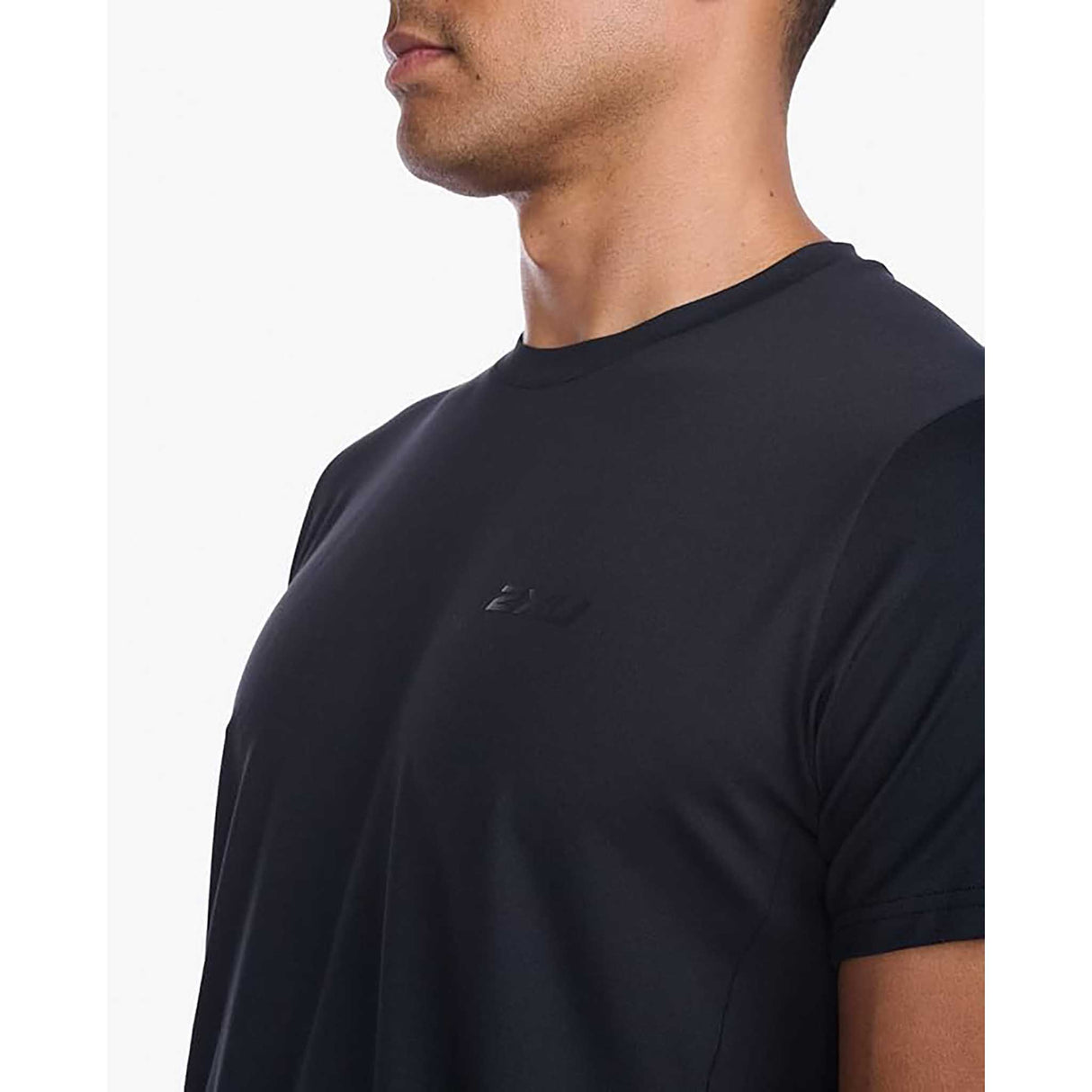 2XU Motion Tee t-shirt de course à pied homme col - Noir