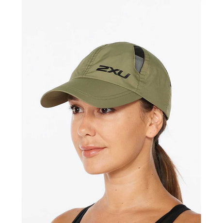2XU Run Cap casquettes de course à pied unisexe - Alpine / Black
