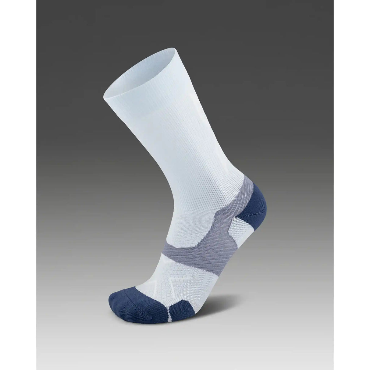 2XU Vectr Light Cushion Crew chaussettes de course - Halogen Blue / Stone