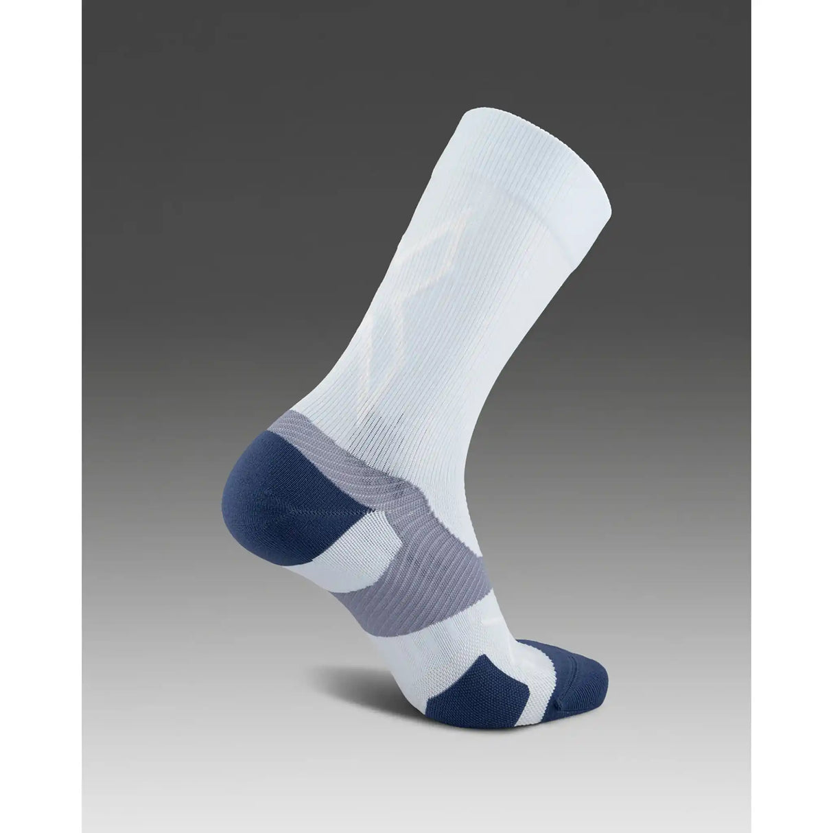 2XU Vectr Light Cushion Crew chaussettes de course - Halogen Blue / Stone