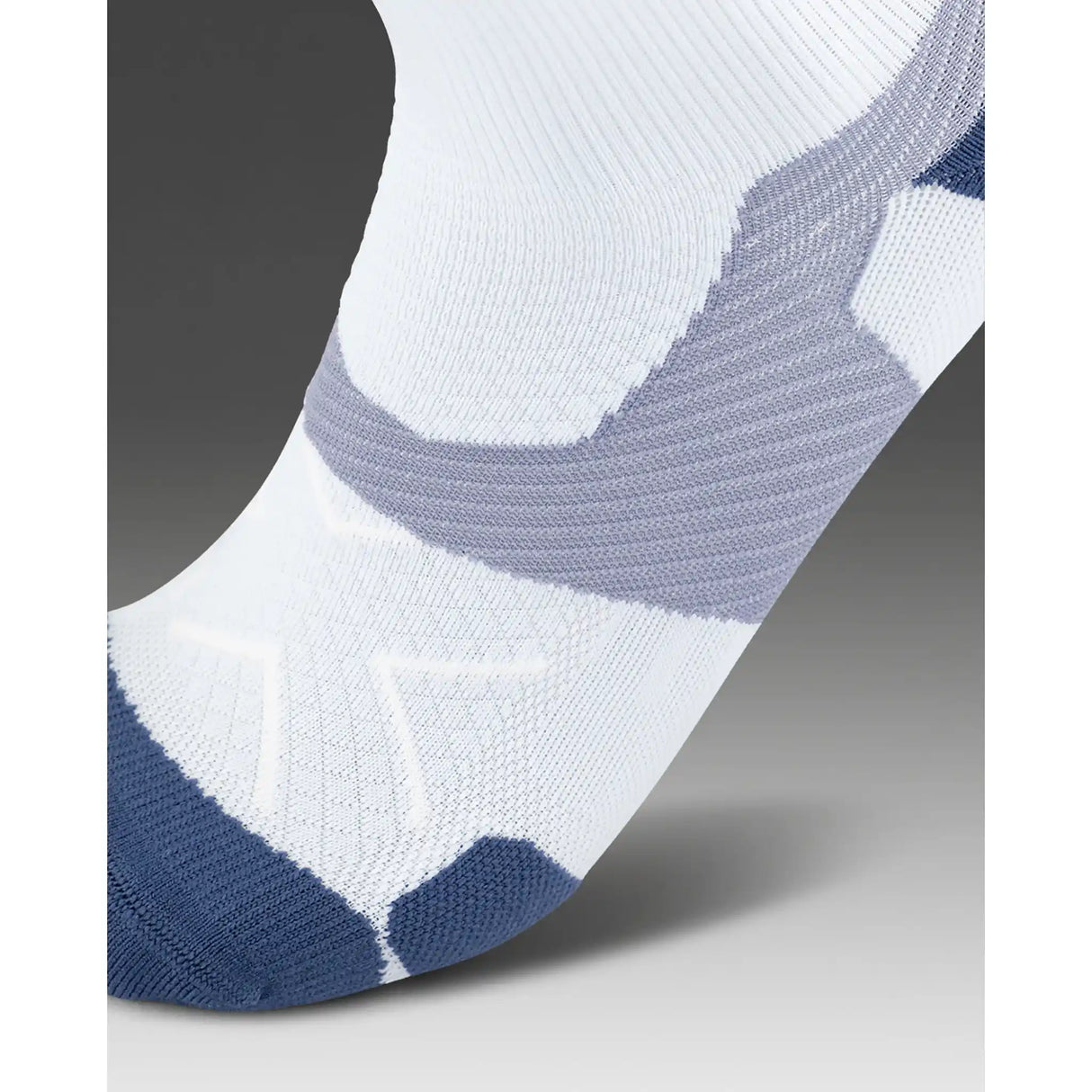 2XU Vectr Light Cushion Crew chaussettes de course - Halogen Blue / Stone