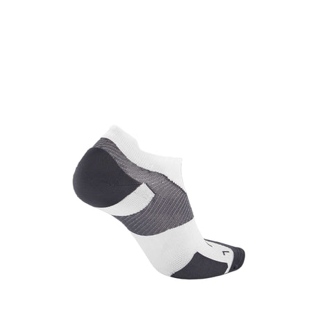 2XU Vectr Ultralight No Show chaussettes courtes de course à pied - Blanc / Gris
