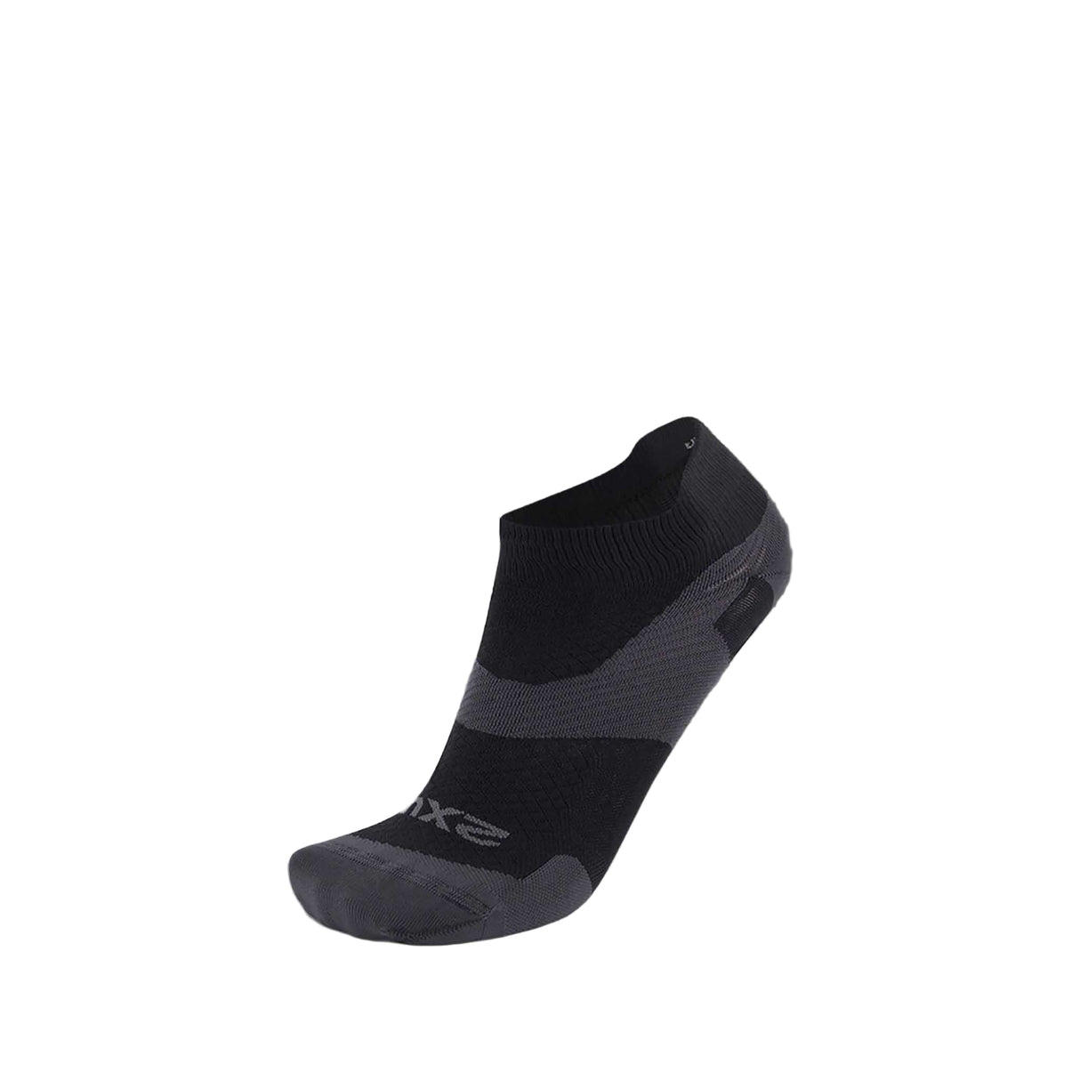 2XU Vectr Ultralight 1/4 Crew bas compressifs de course à pied - noir / titane
