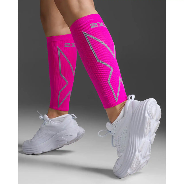 2XU manchons de compression X pour mollets - Magenta / Light Grey