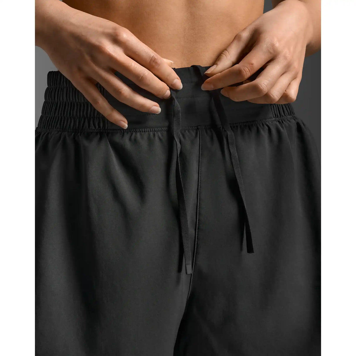 2XU Hi-Rise short 4 pouces femme - Black / Silver Reflective