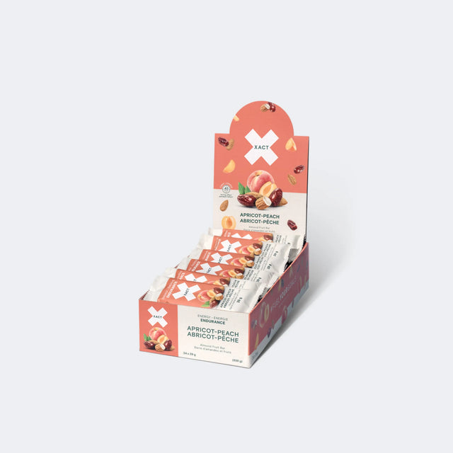 Xact Nutrition Endurance Bars Abricot Pêche - boîte de 24