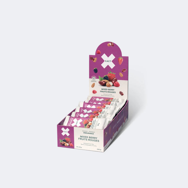 Xact Nutrition Barres Endurance Fruits Rouge - boîte de 24