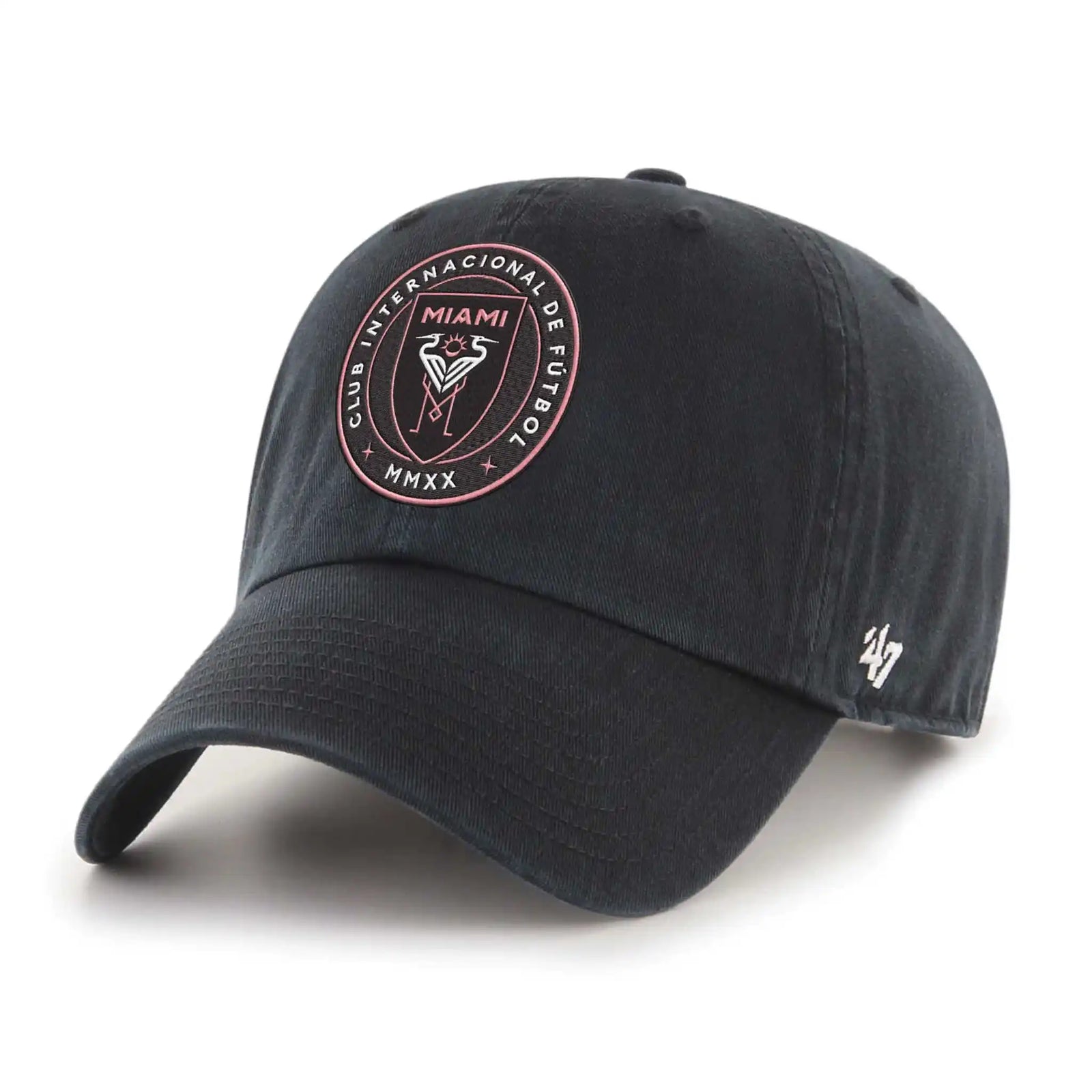 Casquette ajustable Inter Miami FC MLS 47 Brand Clean Up pour homme - Noir