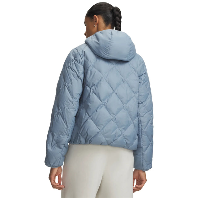 UA Legend Down women's jacket Blue Wind / Blue Fog - back