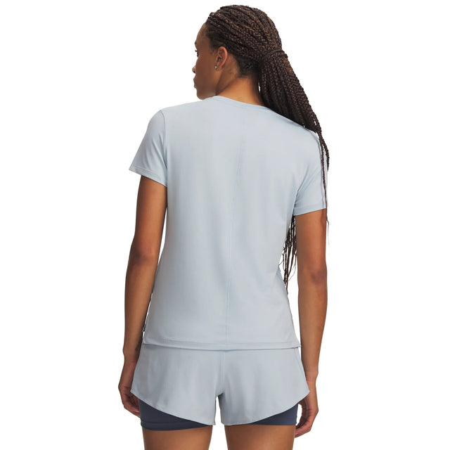 UA Vanish t-shirt à manches courtes pour femme Blue Fog / Downpour Gray - dos