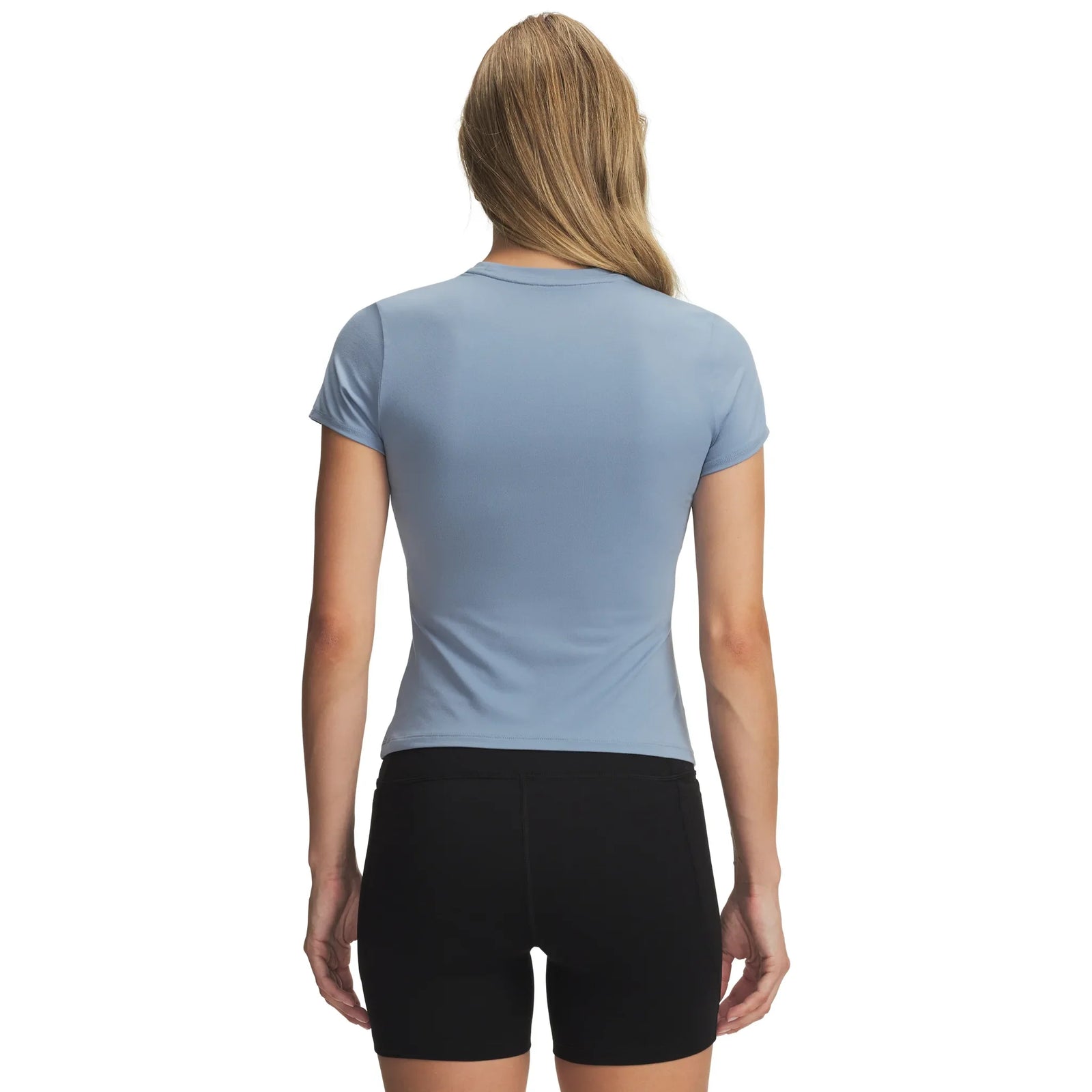UA Motion t-shirt ajusté à manches courtes pour femme Blue Wind / Blue Fog - dos
