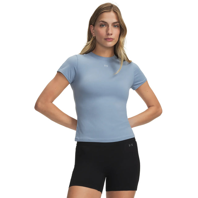 UA Motion t-shirt ajusté à manches courtes pour femme Blue Wind / Blue Fog