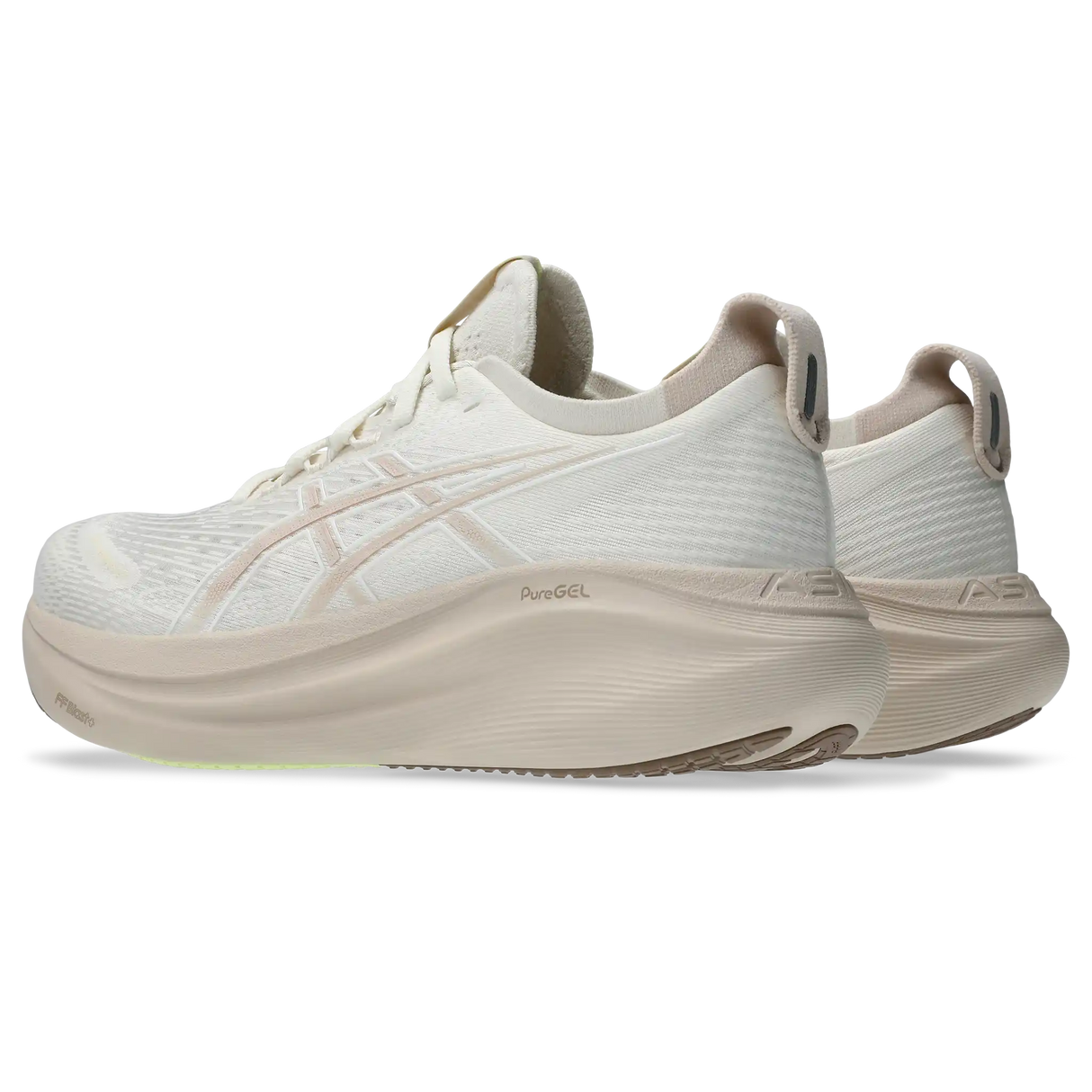 ASICS Gel Nimbus 27 chaussures de course à pied pour femme - Cream / Mineral Beige