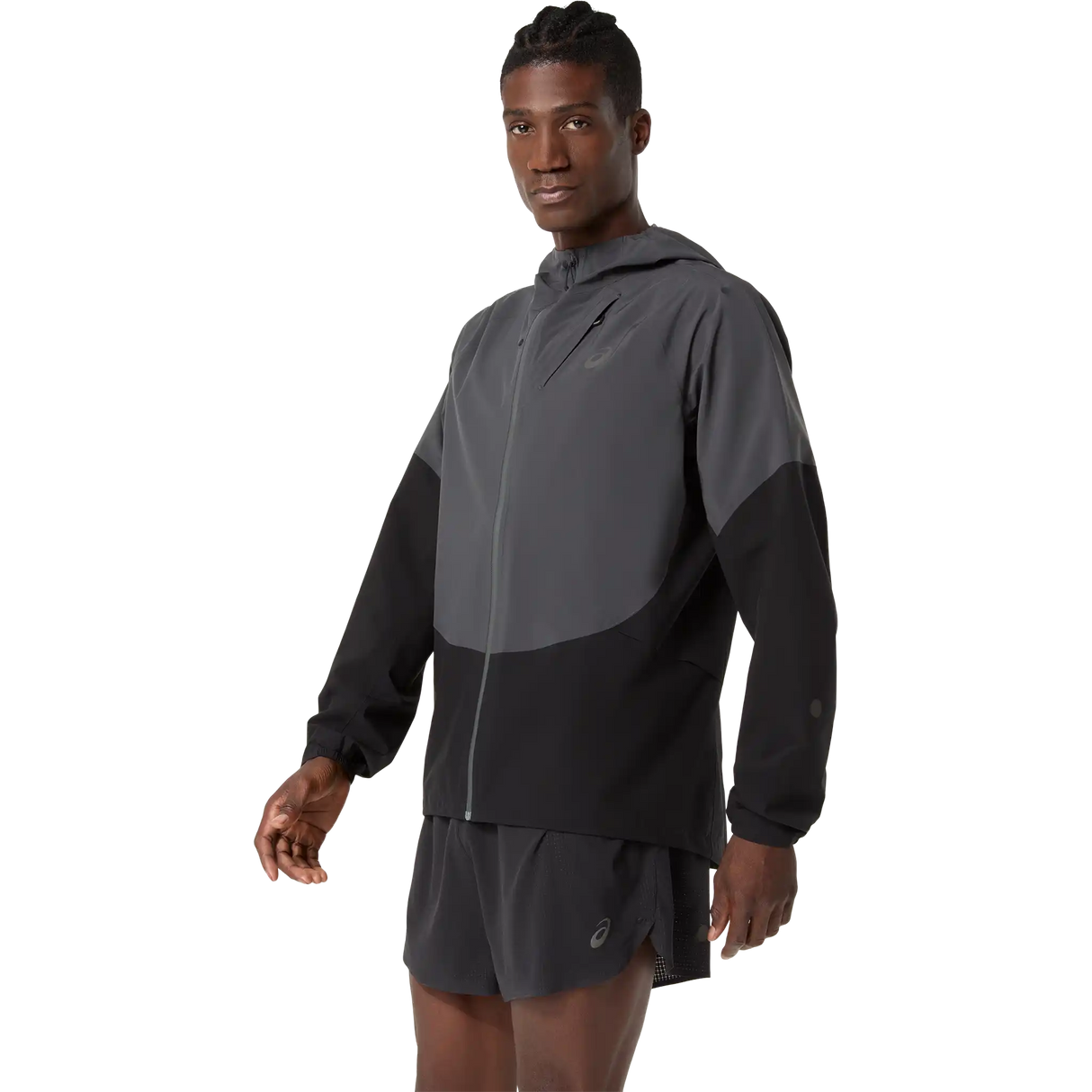 ASICS Metarun Legend Jacket de course à pied homme - Noir performance / Gris graphite