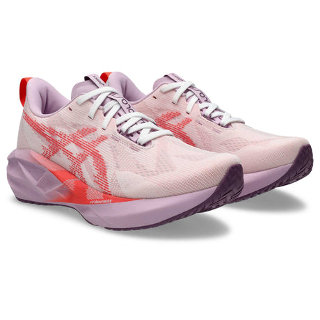 ASICS Novablast 5 chaussures de course femme paire - White / Coral Reef