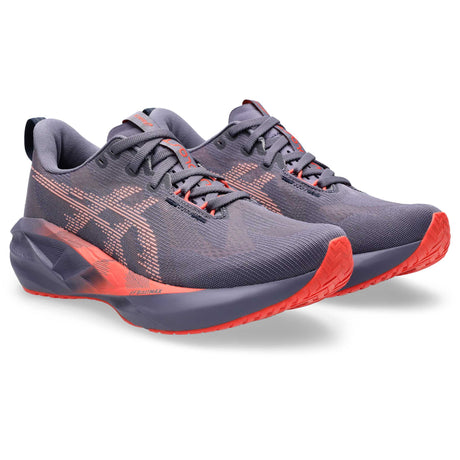 ASICS Novablast 5 chaussures de course femme paire - Greyish Purple / Coral Reef