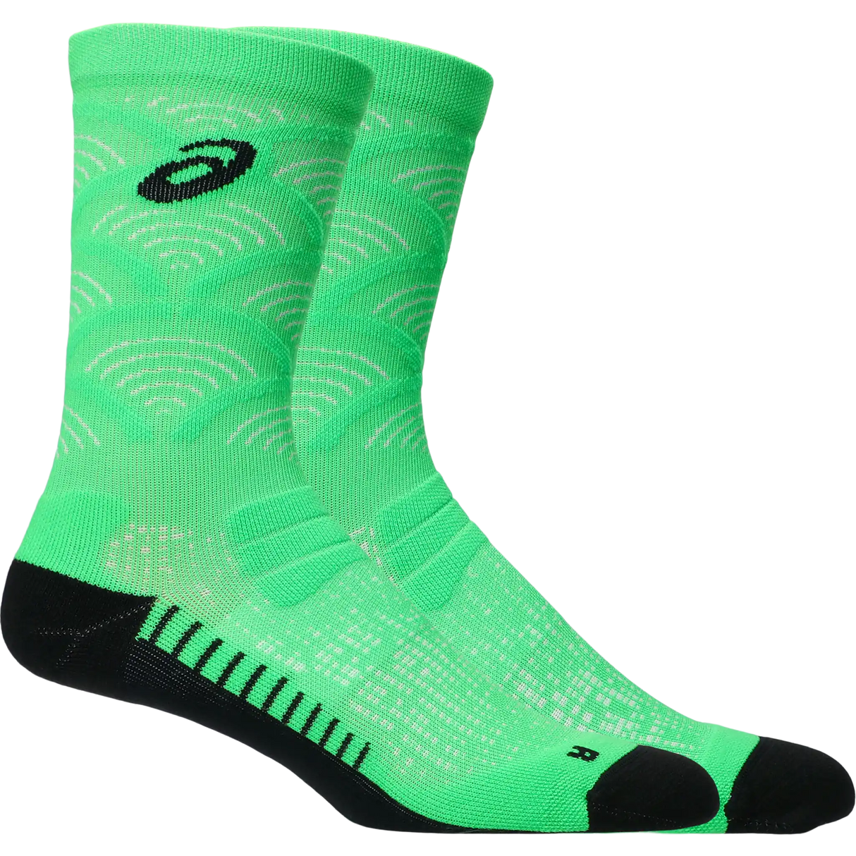 ASICS Performance Run Sock Crew chaussettes mi-mollet - Vert vital