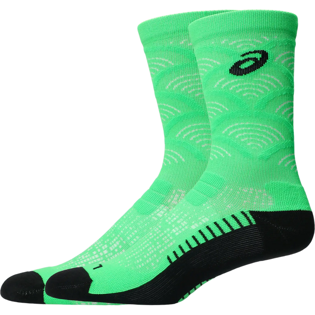 ASICS Performance Run Sock Crew chaussettes mi-mollet - Vert vital